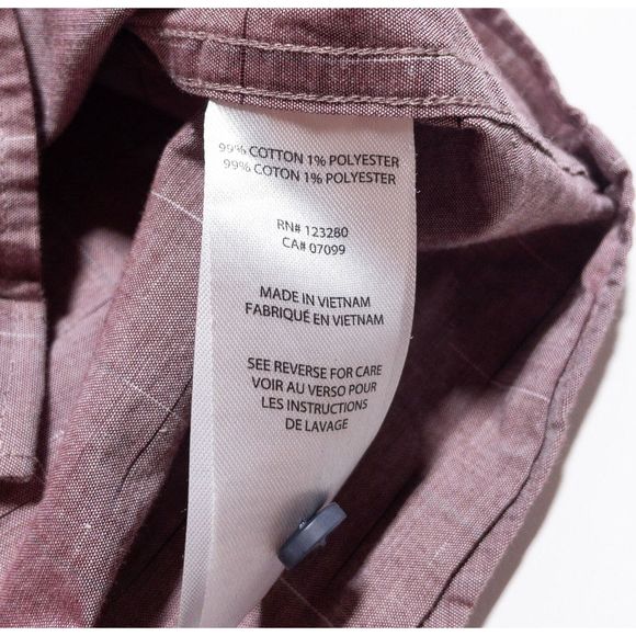 Travis Mathew Button-Up Shirt Men's 2XL Red Geometric Short Sleeve Stretch Wick - Picture 6 of 11